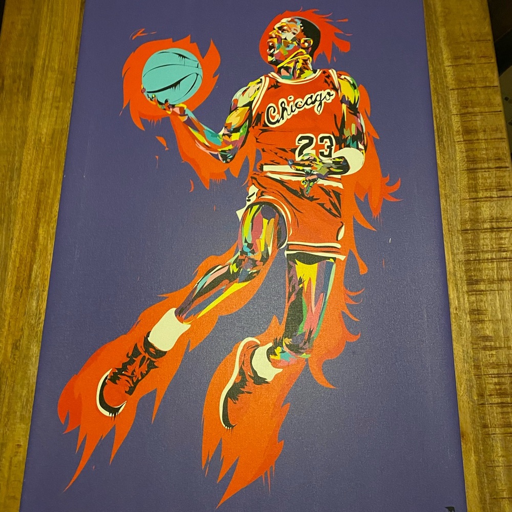 MJ print, artwork is in good condition no major scratches or blemishes.